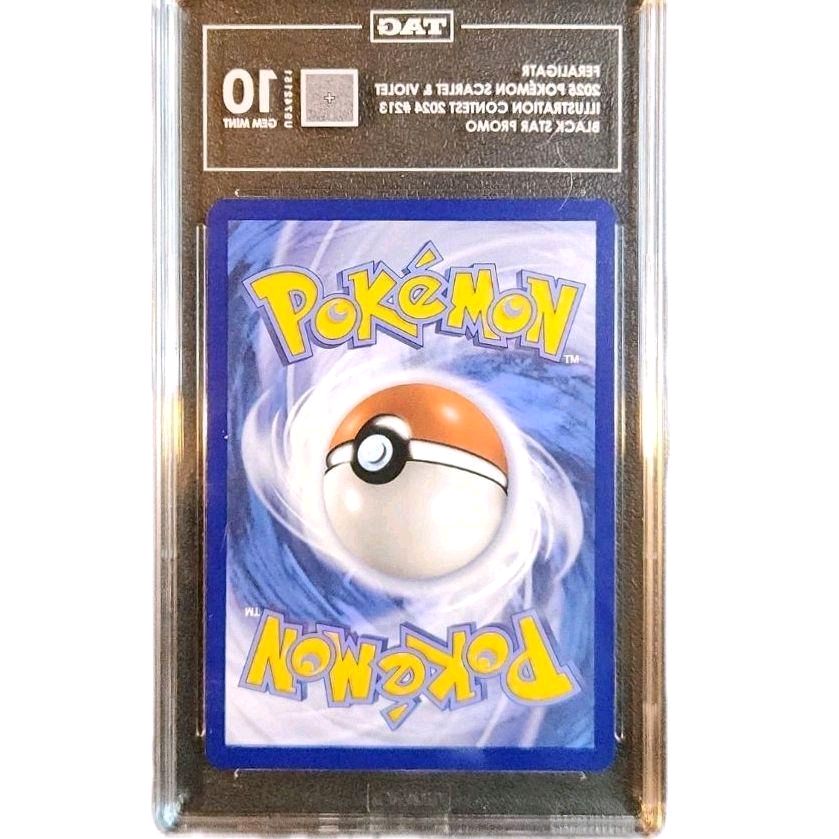 Feraligatr 2025 Pokémon Scarlet & Violet Illustration Contest 2024 #213 Black Star Promo Card