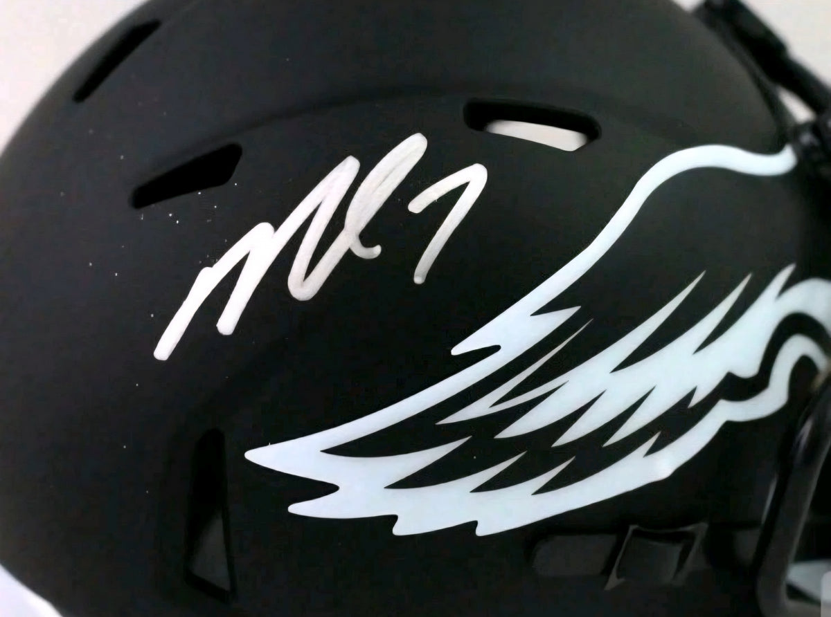Michael Vick Philadelphia Eagles Autographed Black 2025 Riddell Speed Helmet - Beckett