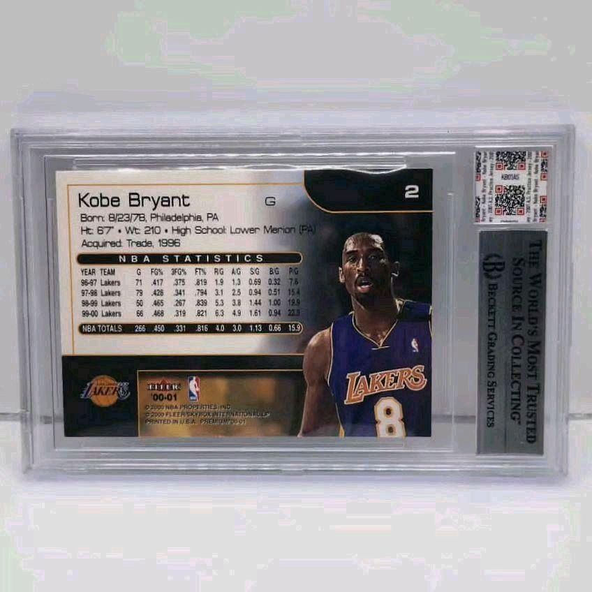 Kobe Bryant Jersey Fusion Legendary Authentic Collection All-Star Practice Jersey Photo Match 2/10/2001 Fleer Premium Card