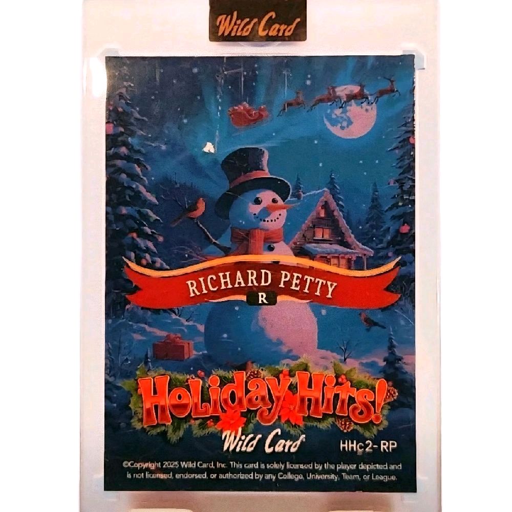 Richard Petty Rare 1 of 1 - 2025 Wild Cards "Holiday Hits" NASCAR Racing Legend Trading Card