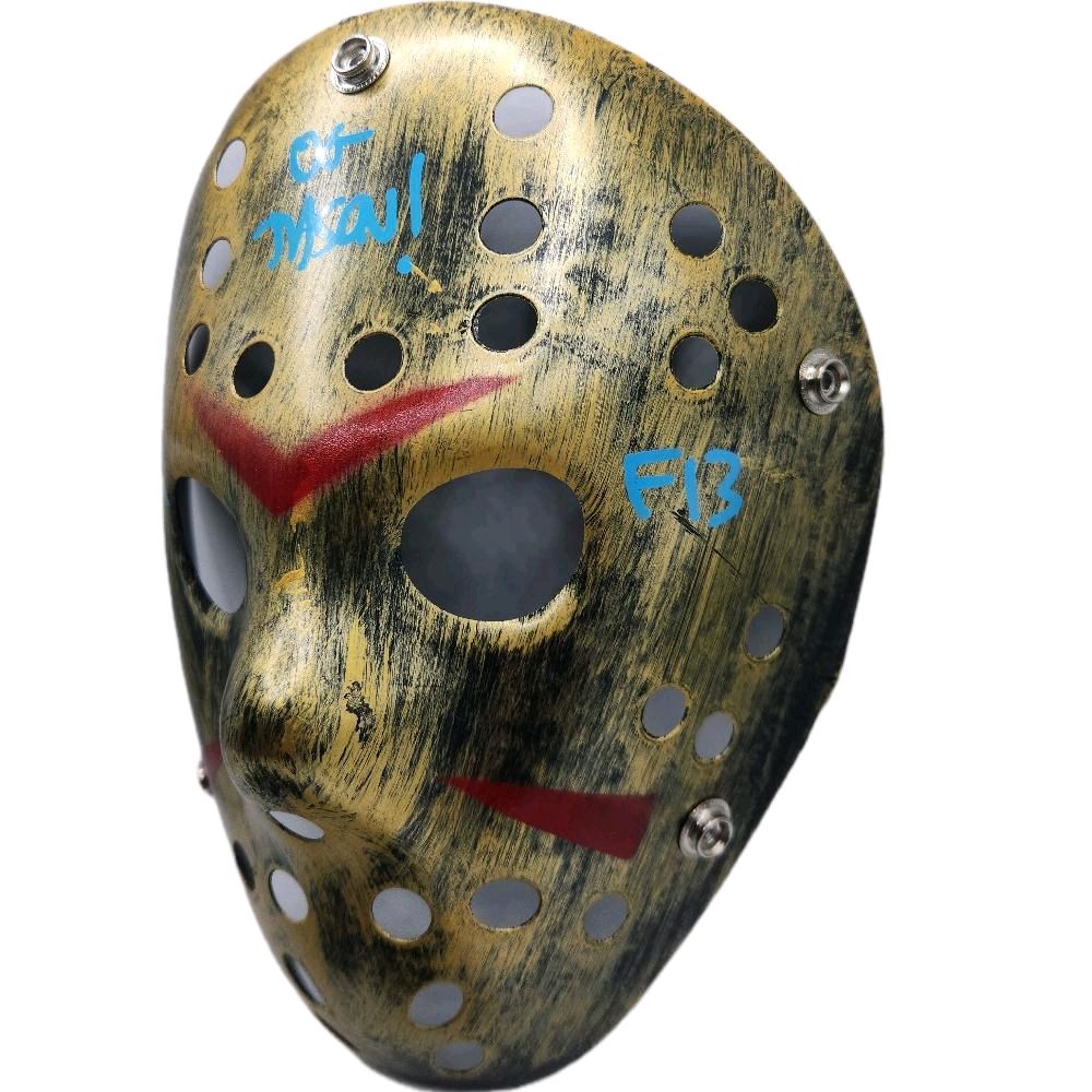 Friday The 13th Movie Jason Classic Hockey Mask Autographed / Inscribed "OG Jason! F13" By The Original Actor & Movie Icon Ari Lehman (Beckett)
