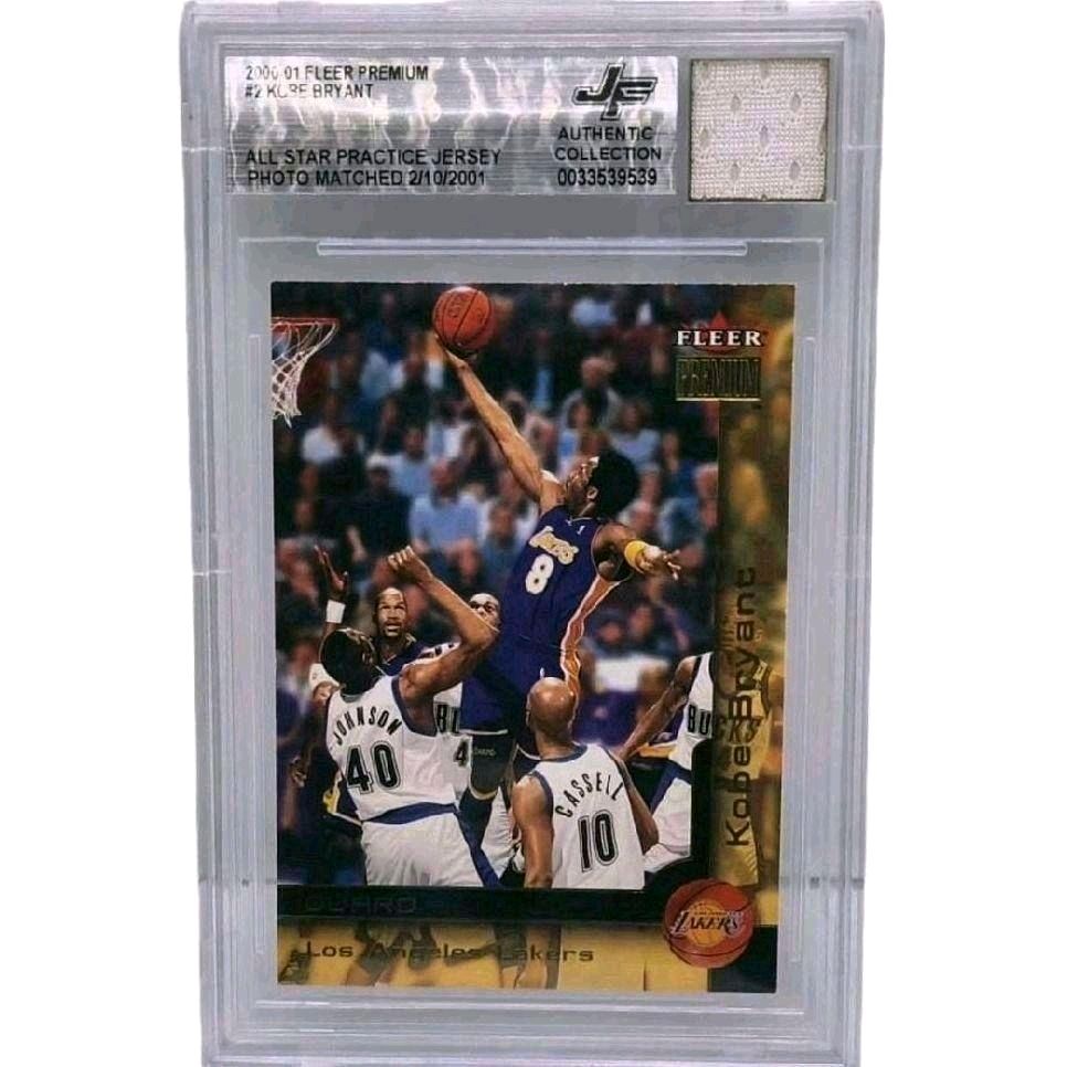 Kobe Bryant Jersey Fusion Legendary Authentic Collection All-Star Practice Jersey Photo Match 2/10/2001 Fleer Premium Card