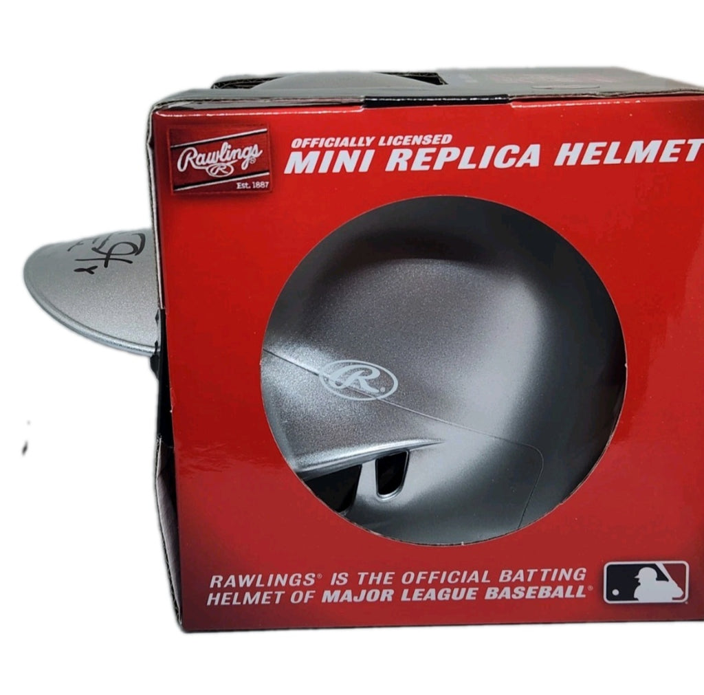 Carl Everett Chicago White Sox Autographed Mini Batting Rawlings Helmet - Leaf