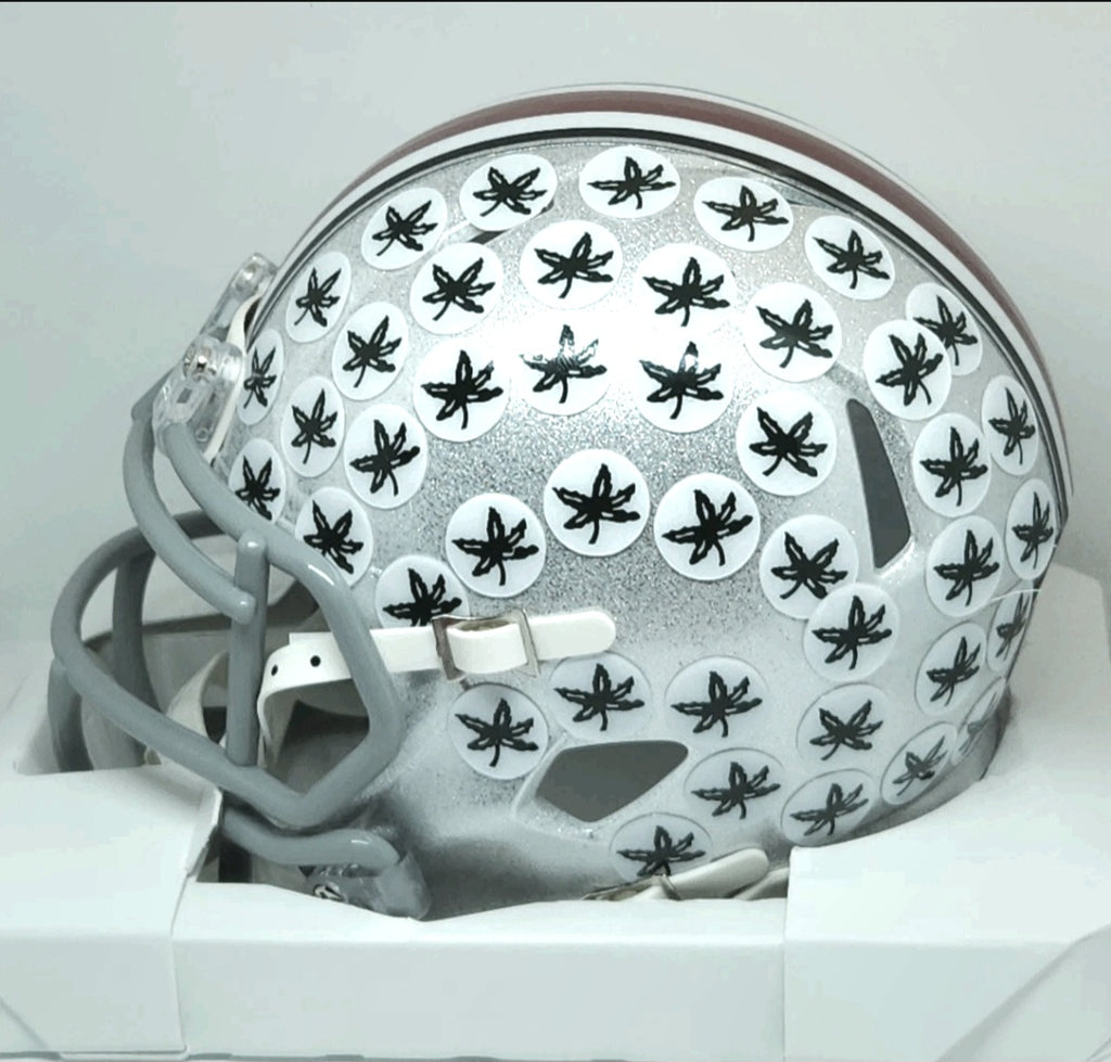 Justin Fields Ohio State University Autographed Riddell Speed Helmet - Beckett