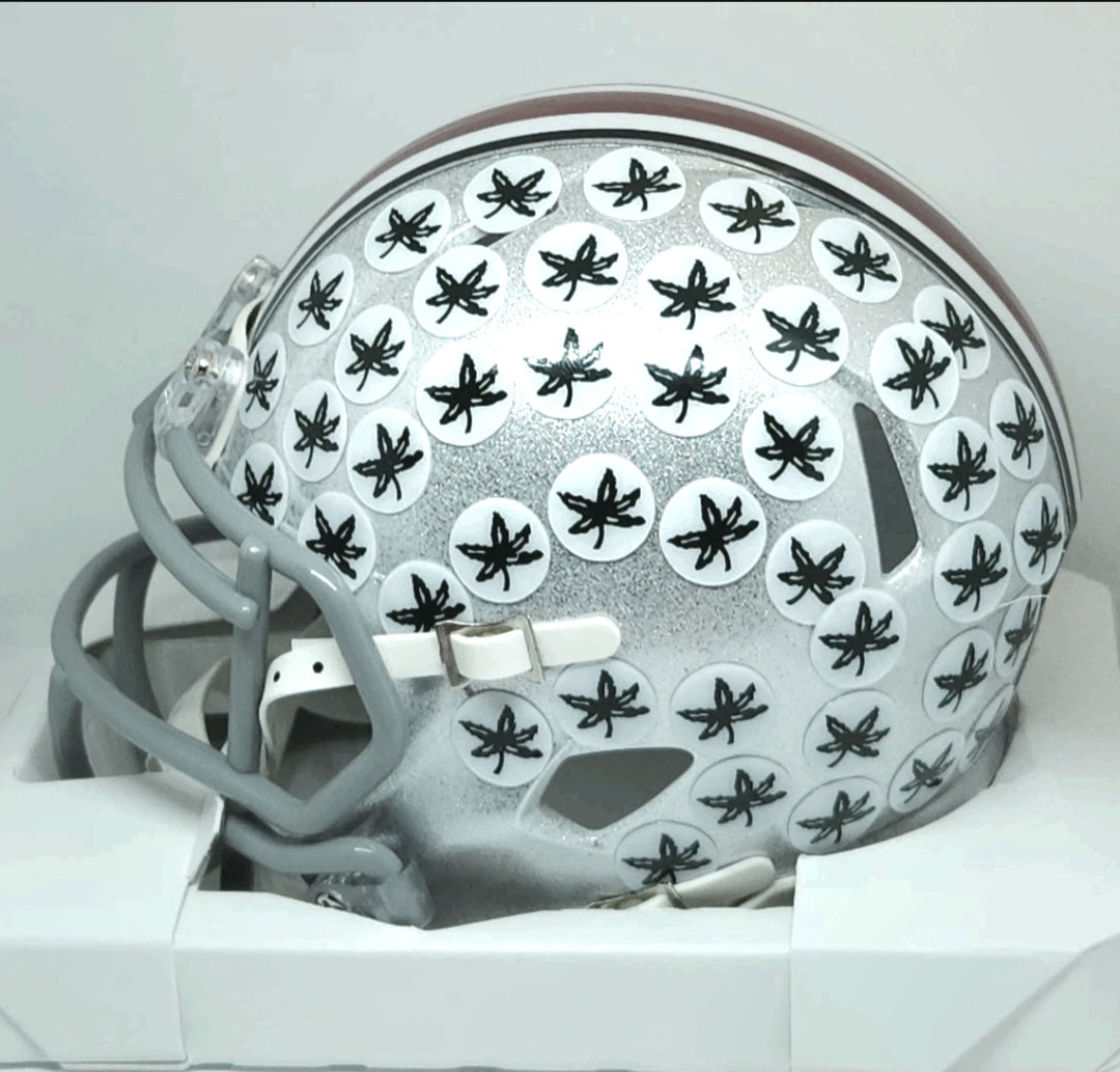 Justin Fields Ohio State University Autographed Riddell Speed Helmet - Beckett