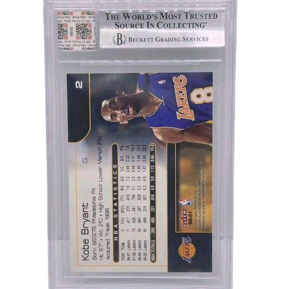 Kobe Bryant Jersey Fusion Legendary Authentic Collection All-Star Practice Jersey Photo Match 2/10/2001 Fleer Premium Card