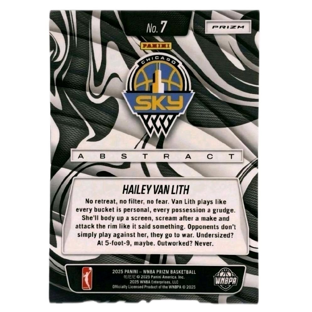 Hailey Van Lith 2025 Panini Prizm Abstract Rookie Card