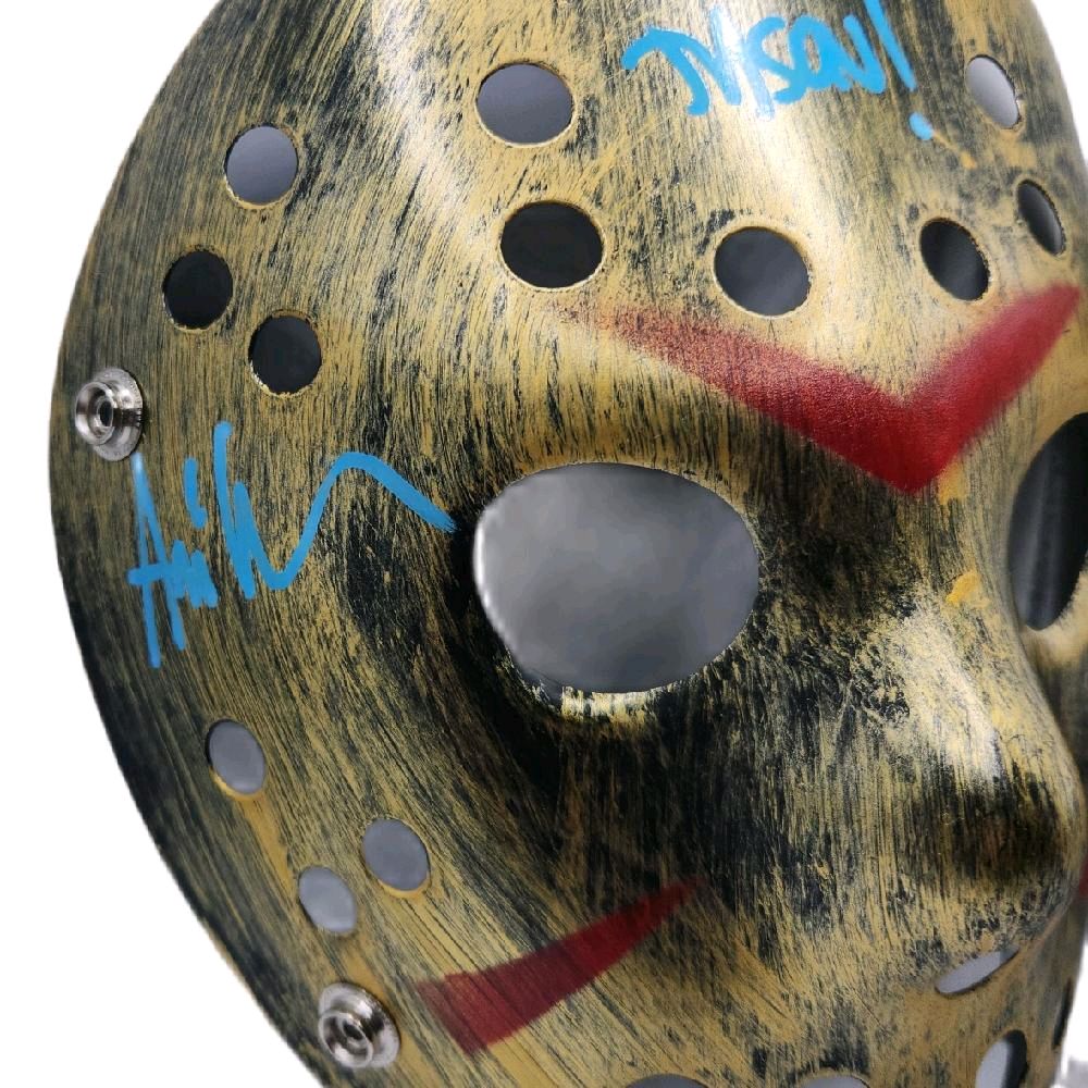 Friday The 13th Movie Jason Classic Hockey Mask Autographed / Inscribed "OG Jason! F13" By The Original Actor & Movie Icon Ari Lehman (Beckett)