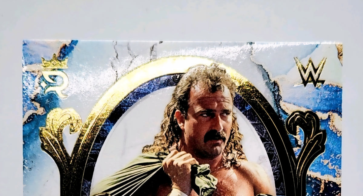Jake "The Snake Roberts"- 2025 Topps WWE Royalty Gold Hall Autographed & Inscribed 51 of 99 Card