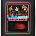 Mike Tyson (HOF) Custom Shadowbox Memorabilia Autographed Everlast Boxing Glove & Photo Commemorating The Infamous 1997 Tyson VS. Holyfield "Bite Fight" JSA & Tyson Hologram