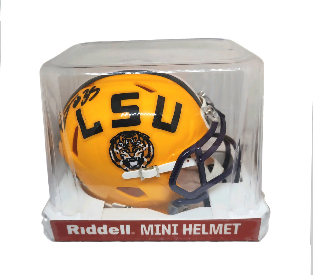 Sai'vion Jones LSU Tigers Autographed Riddell Speed Helmet -Beckett