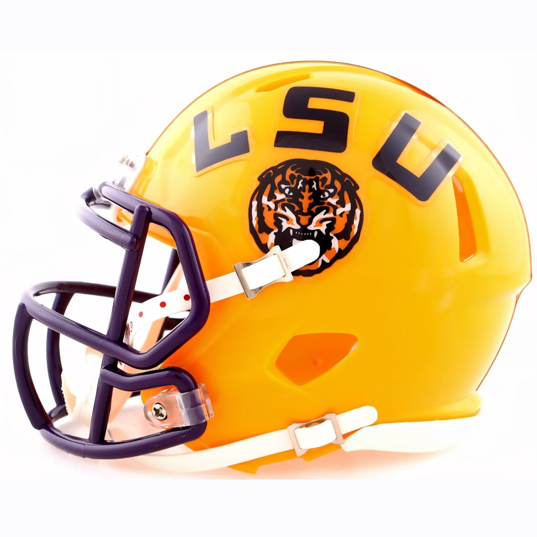 Sai'vion Jones LSU Tigers Autographed Riddell Speed Helmet -Beckett