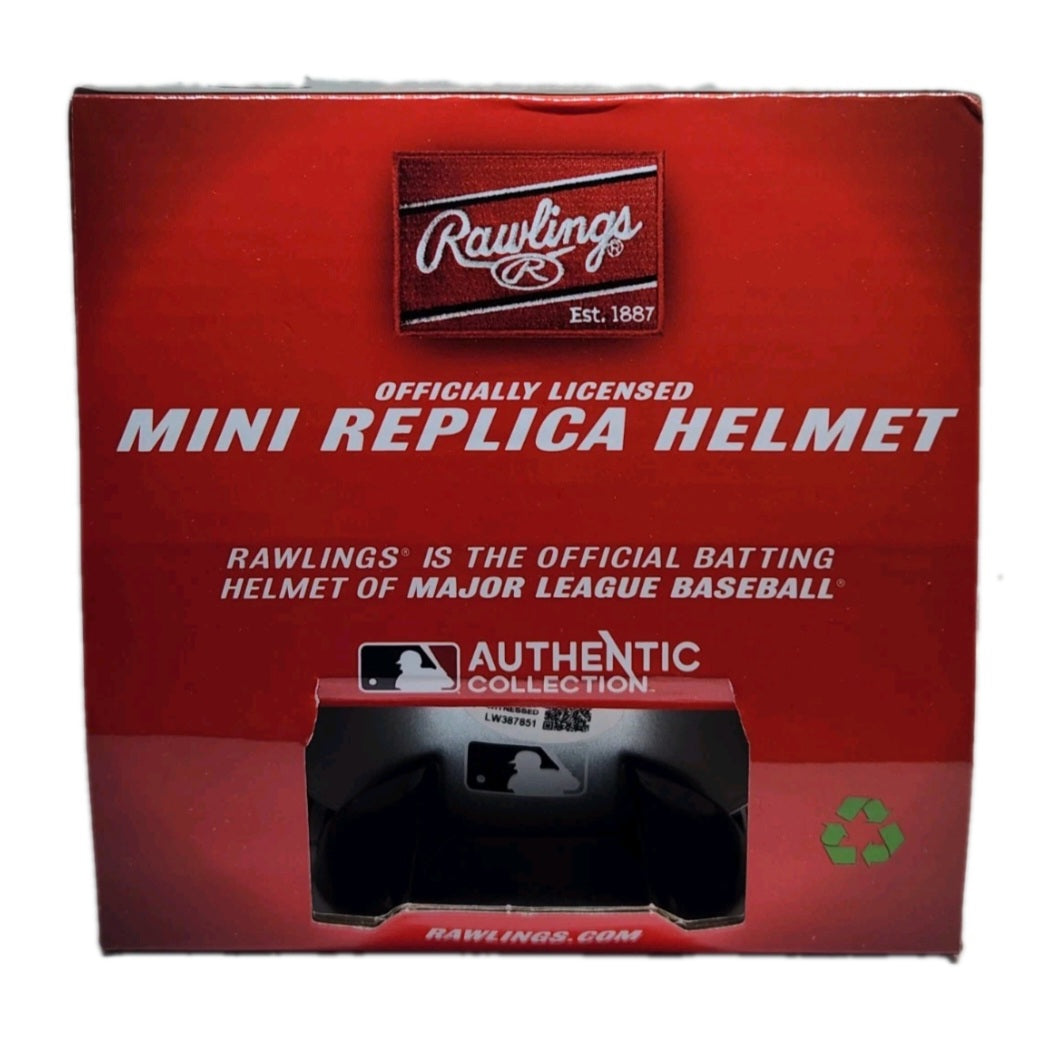 Carl Everett Chicago White Sox Autographed Mini Batting Rawlings Helmet - Leaf