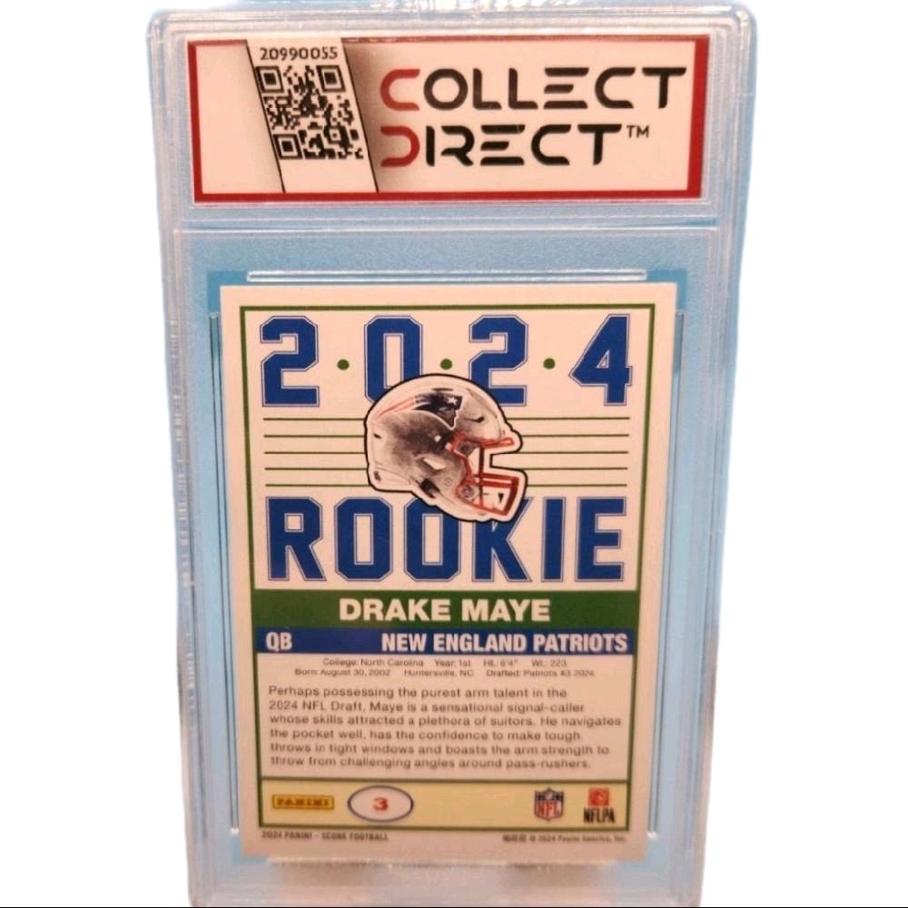 Drake Maye New England Patriots - 2024 Panini Score Football Rookie Card Mint 8