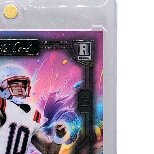 Drake Maye New England Patriots 1 of 1 - 2024 Wild Card "Card Draw 5 Pink Swirl Easter Eggs" New Rookie Card