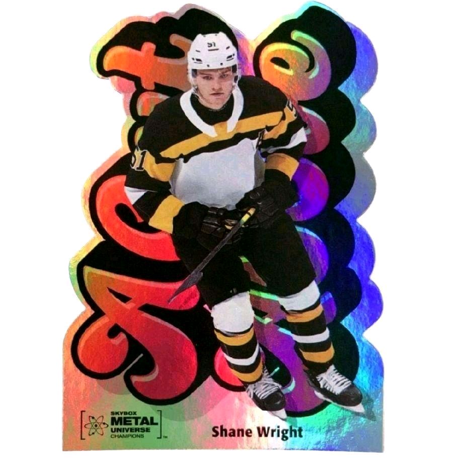 Shane Wright - Kingston Frontenacs 2021 SkyBox Metal Universe Champions #ACA-3 Shane Wright A Cut Above Die-Cut Card NMT-MINT