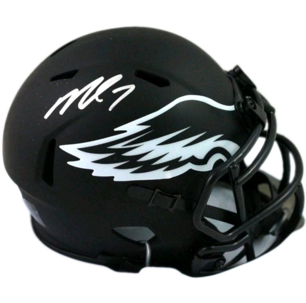 Michael Vick Philadelphia Eagles Autographed Black 2025 Riddell Speed Helmet - Beckett