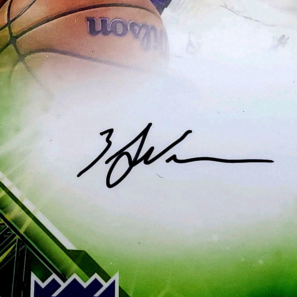 Zach Lavine Sacramento Kings Autographed 2025-2026 Green Emanate Collectible 8" X 10" Photo - Limited Edition 41 of 99