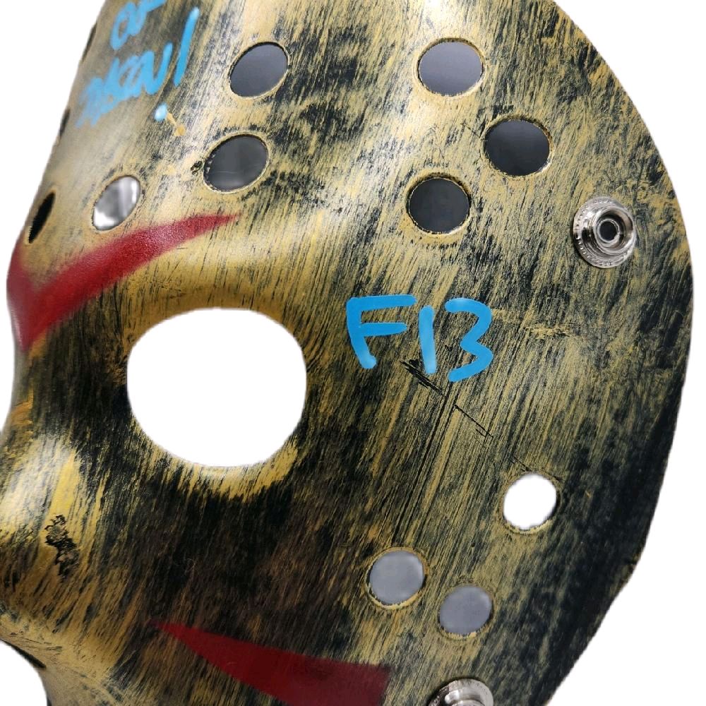 Friday The 13th Movie Jason Classic Hockey Mask Autographed / Inscribed "OG Jason! F13" By The Original Actor & Movie Icon Ari Lehman (Beckett)