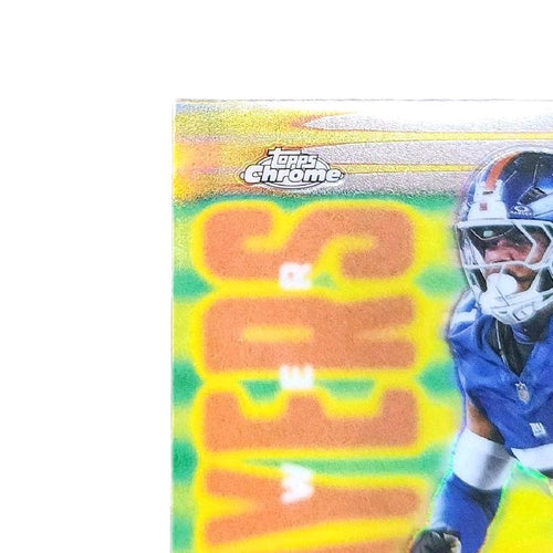 Abdul Carter NY Giants 2025 Topps Chrome Power Players Refractor Insert Rookie Card