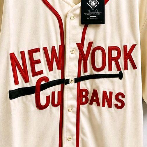 New York Cubans - Minnie Minoso #9 Authentic Black Diamond Barrier Breakers 1949 Vintage Jersey