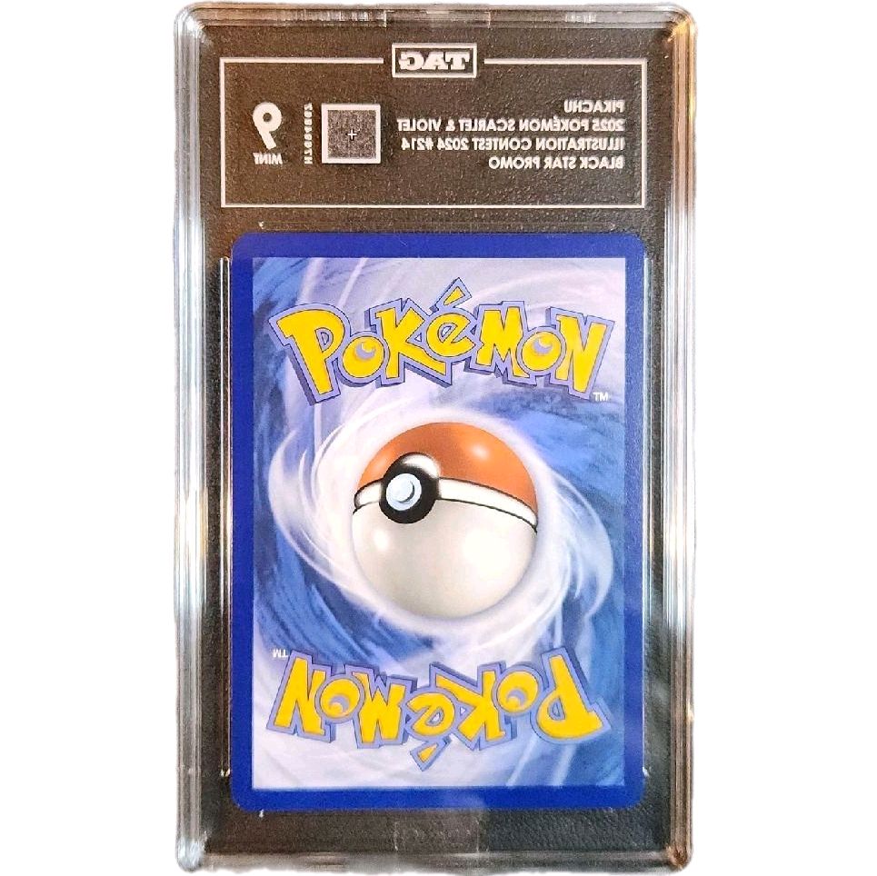 PIKACHU
2025 POKÉMON SCARLET & VIOLET ILLUSTRATION CONTEST 2024 #214 BLACK STAR PROMO Card (TAG MINT 9)
