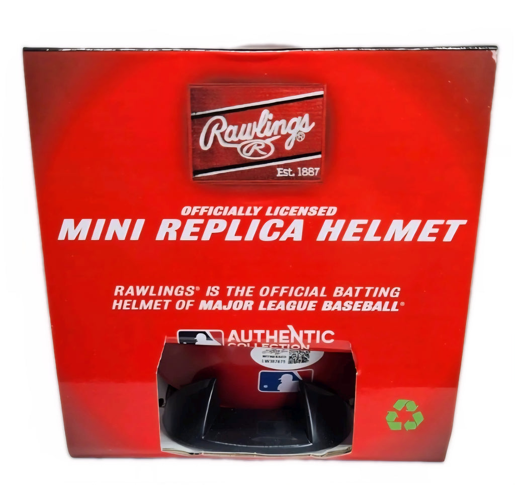 Carl Everett Boston Red Sox Autographed Mini Batting Rawlings Helmet (Leaf Authenticated)