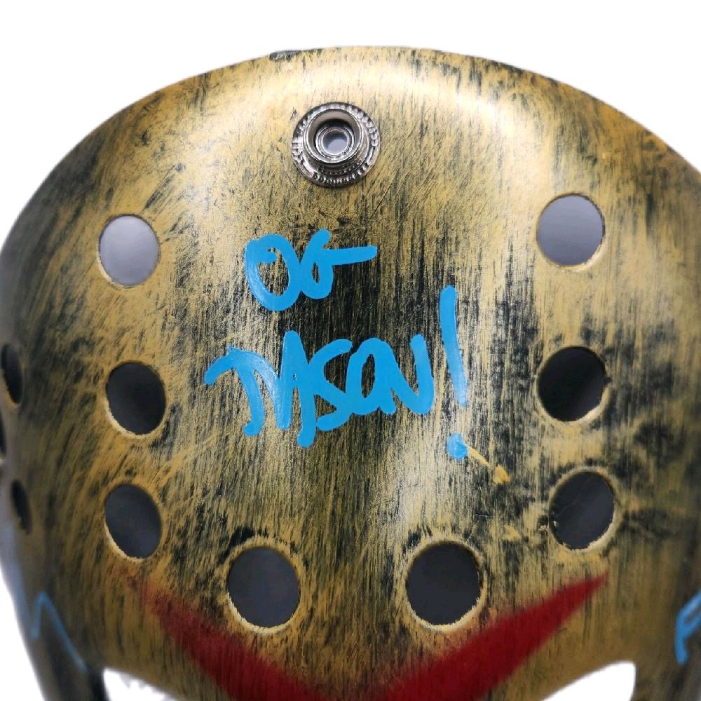 Friday The 13th Movie Jason Classic Hockey Mask Autographed / Inscribed "OG Jason! F13" By The Original Actor & Movie Icon Ari Lehman (Beckett)