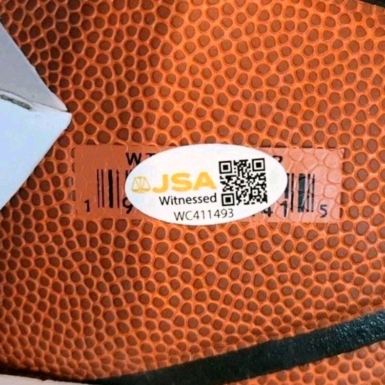 Sebastian Telfair Autographed Portland Trailblazer's Logo Wilson Basketball (JSA Authenticated)