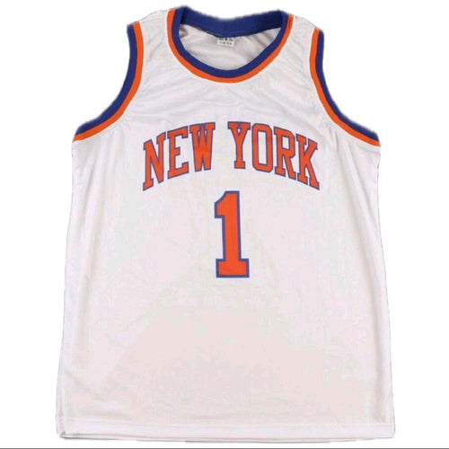 Chris Childs Autographed New York Knicks Fully Stitched Custom White Jersey (Beckett Certified)
