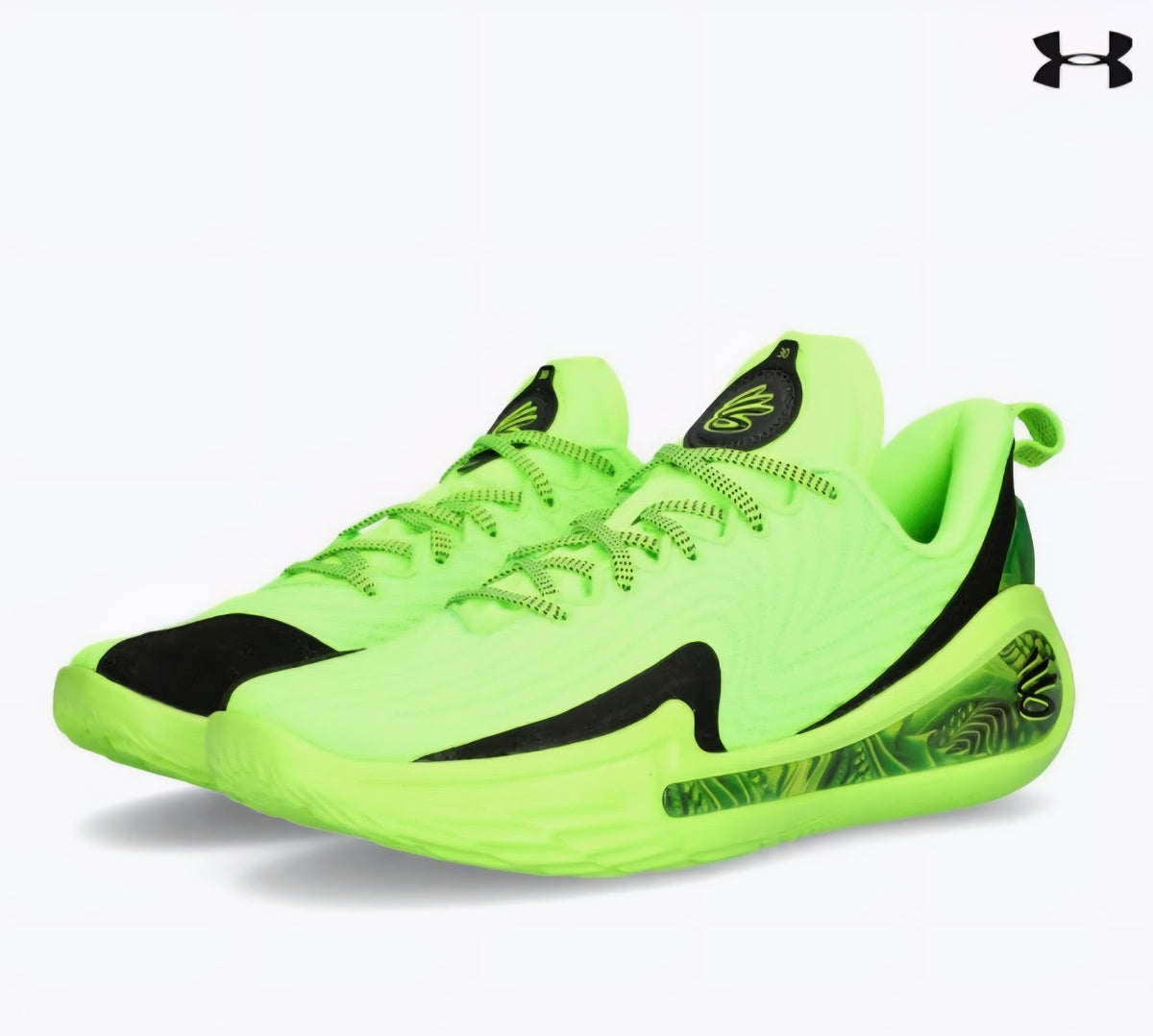 Curry Unisex Flow 12 Gs 'extraterrestrial' In Green Size US 7y