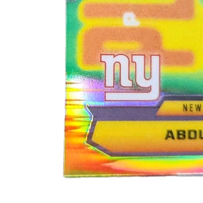 Abdul Carter NY Giants 2025 Topps Chrome Power Players Refractor Insert Rookie Card
