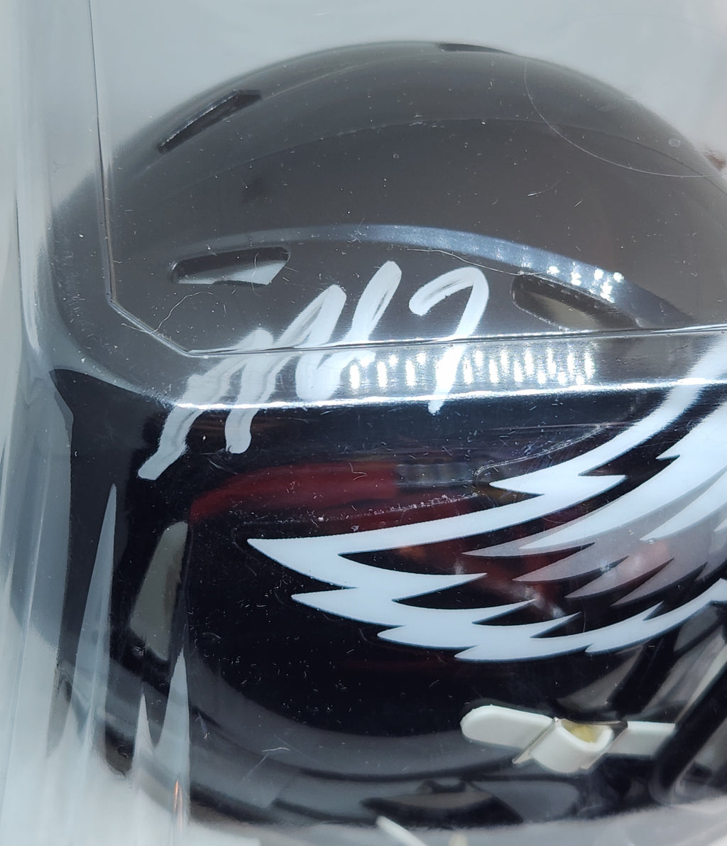 Michael Vick Philadelphia Eagles Autographed Black 2025 Riddell Speed Helmet - Beckett
