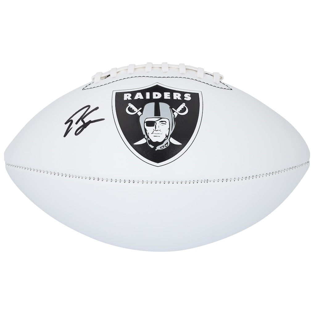 Geno Smith Las Vegas Raiders Fanatics Authentic Autographed Franklin White Panel Football