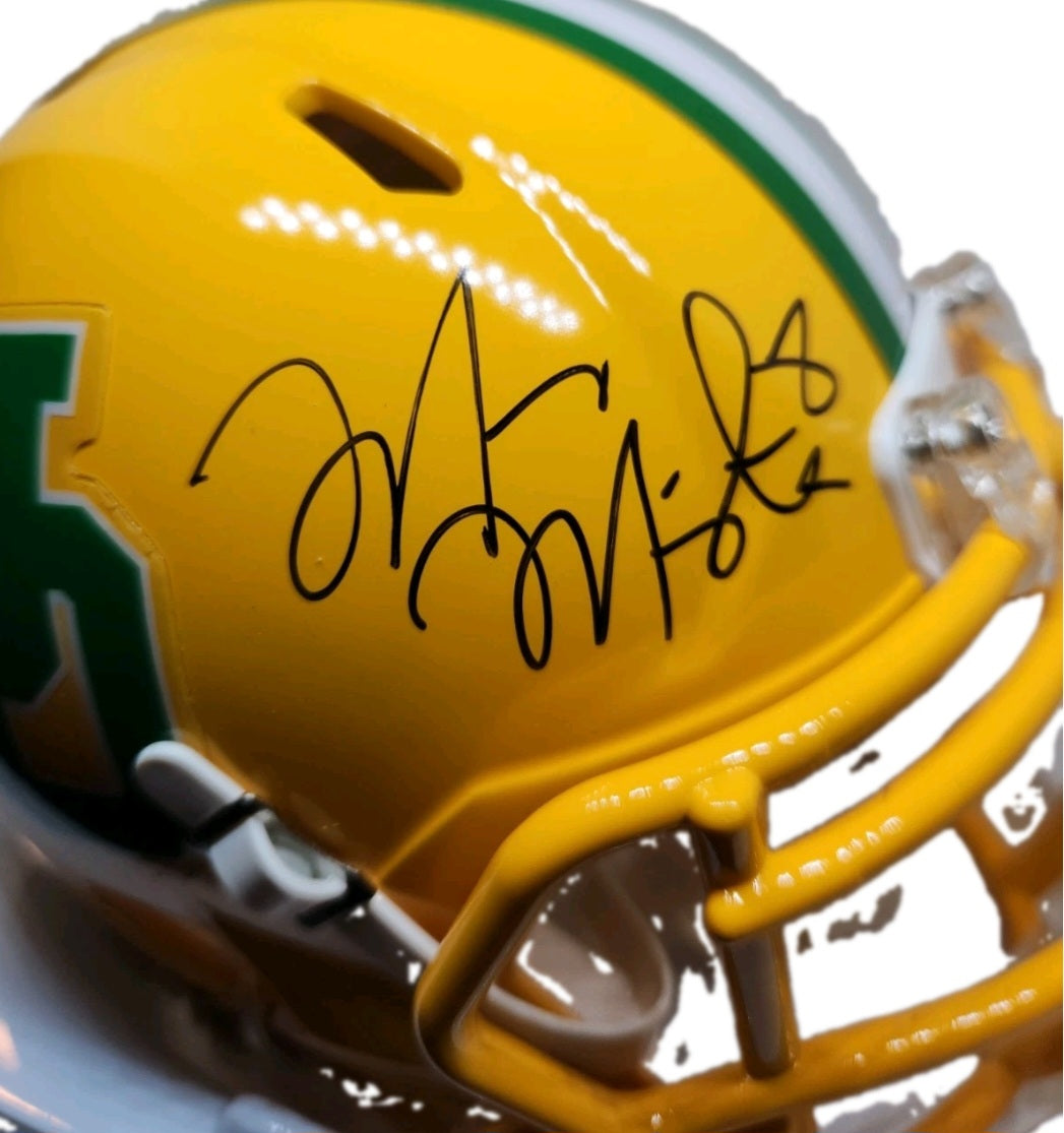Marcus Mariota Throwback Oregon Ducks Autographed Riddell Mini Helmet - Marcus Mariota Authenticated Services