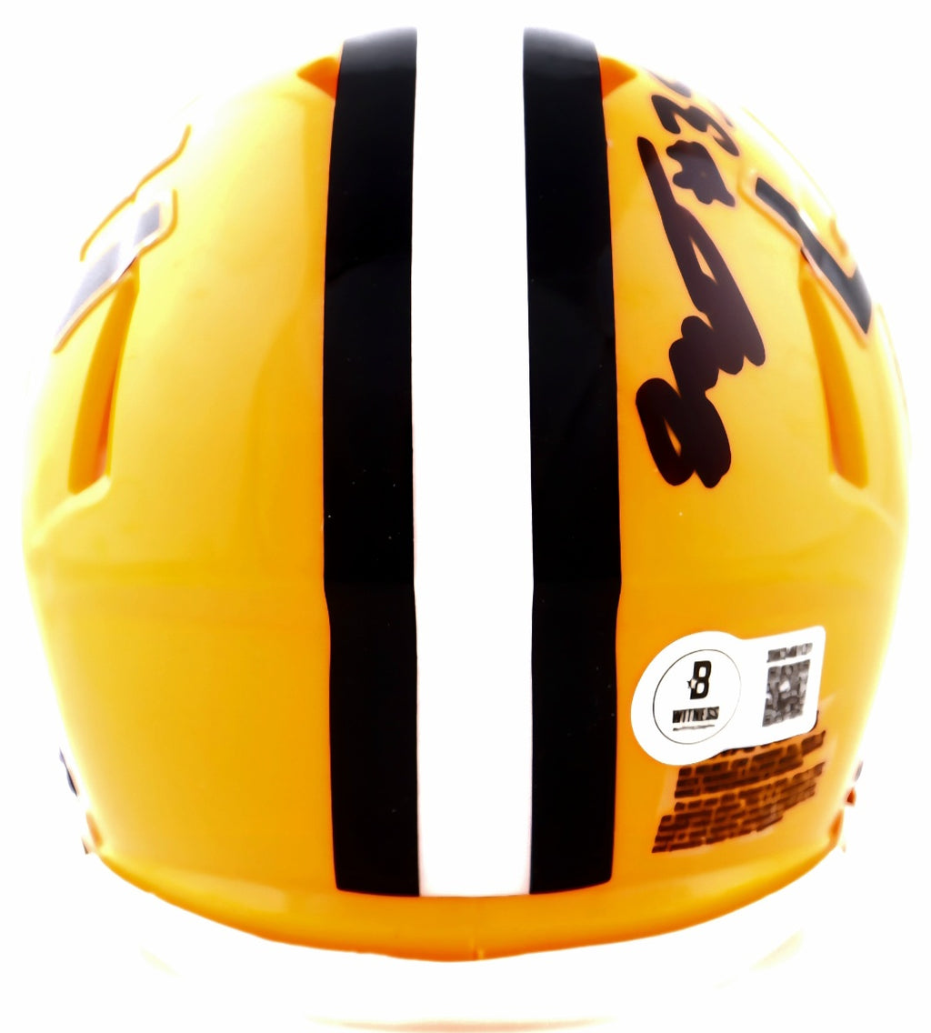 Sai'vion Jones LSU Tigers Autographed Riddell Speed Helmet -Beckett