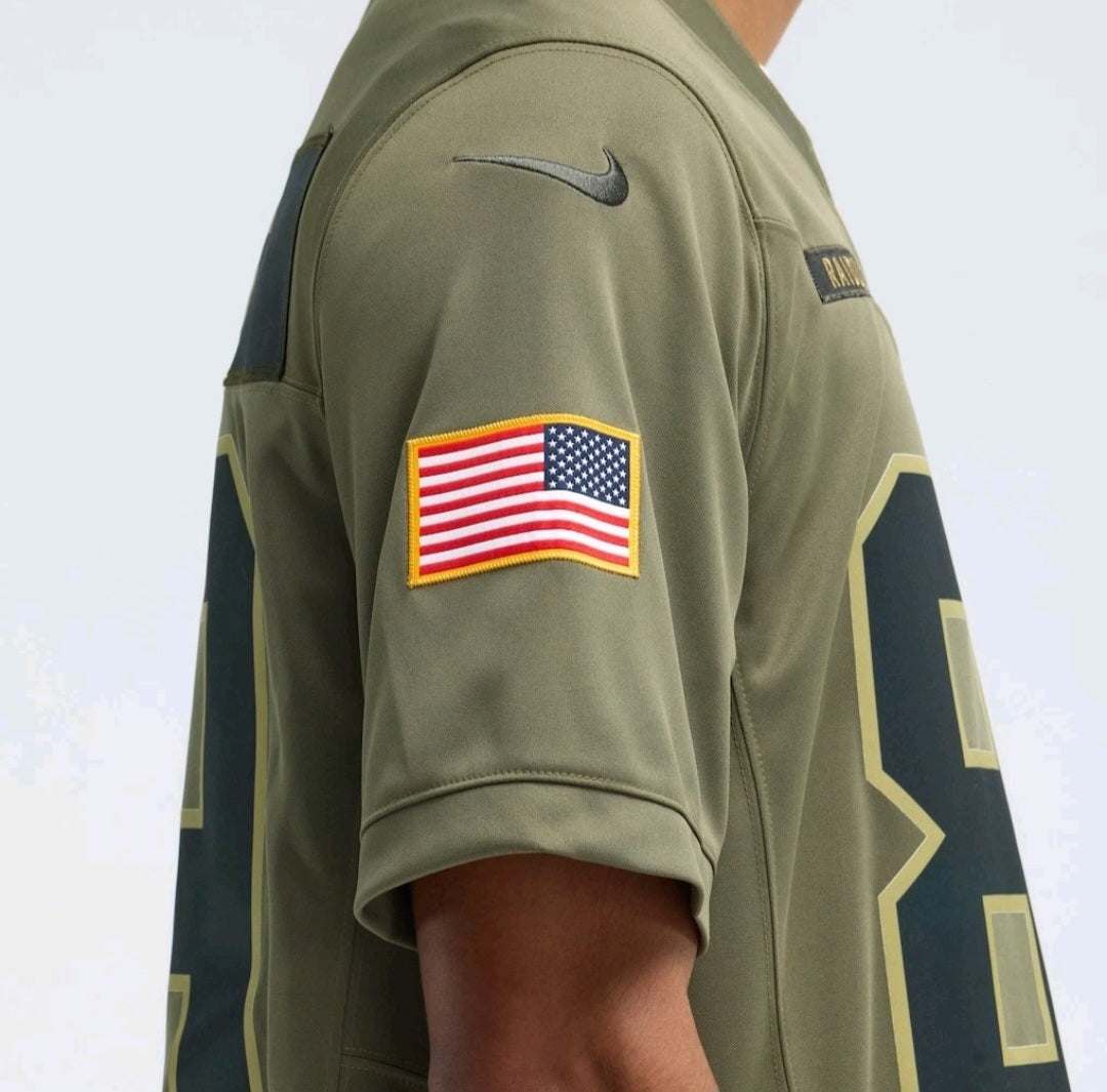 Brock Bowers Raiders Nike 2025 Salute to Service Limited Jersey - Olive XXL