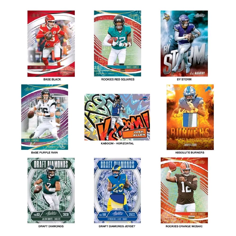 2025 Panini Absolute NFL Football Gravity Feed Pack - (5 Trading Cards Per Pack,