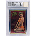 Marilyn Monroe - 1993 Sports Time Cover Girl Chromium #5, TAB/PEDDLED THE LIVING DEATH/ "LEG ART" & SWIMSUIT POSES PERSONALLY OWNED/WORN BED SHEET JERSEY FUSION