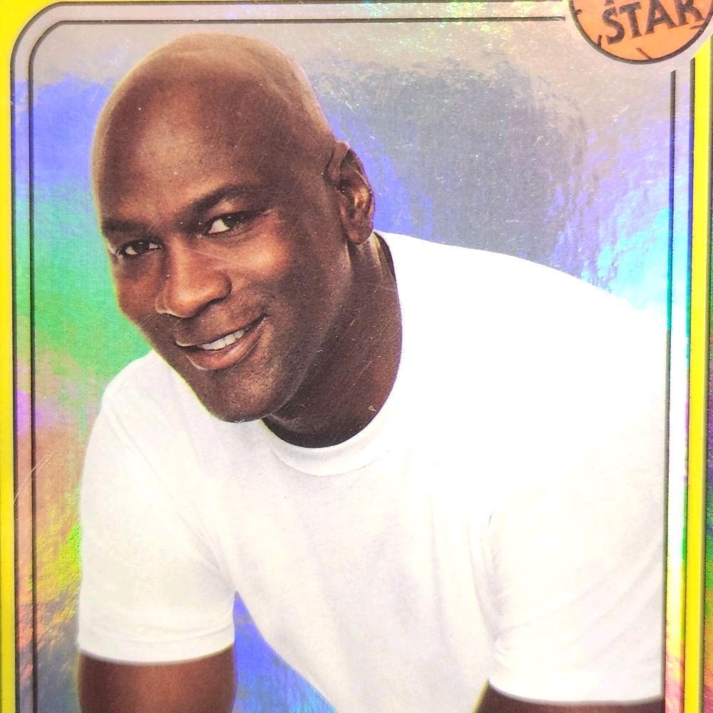 Michael Jordan (Rare Find!)- 2018-19 Fleer Hanes Michael Jordan 30th Anniversary #HA-1 All-Star Foil E1 Card
