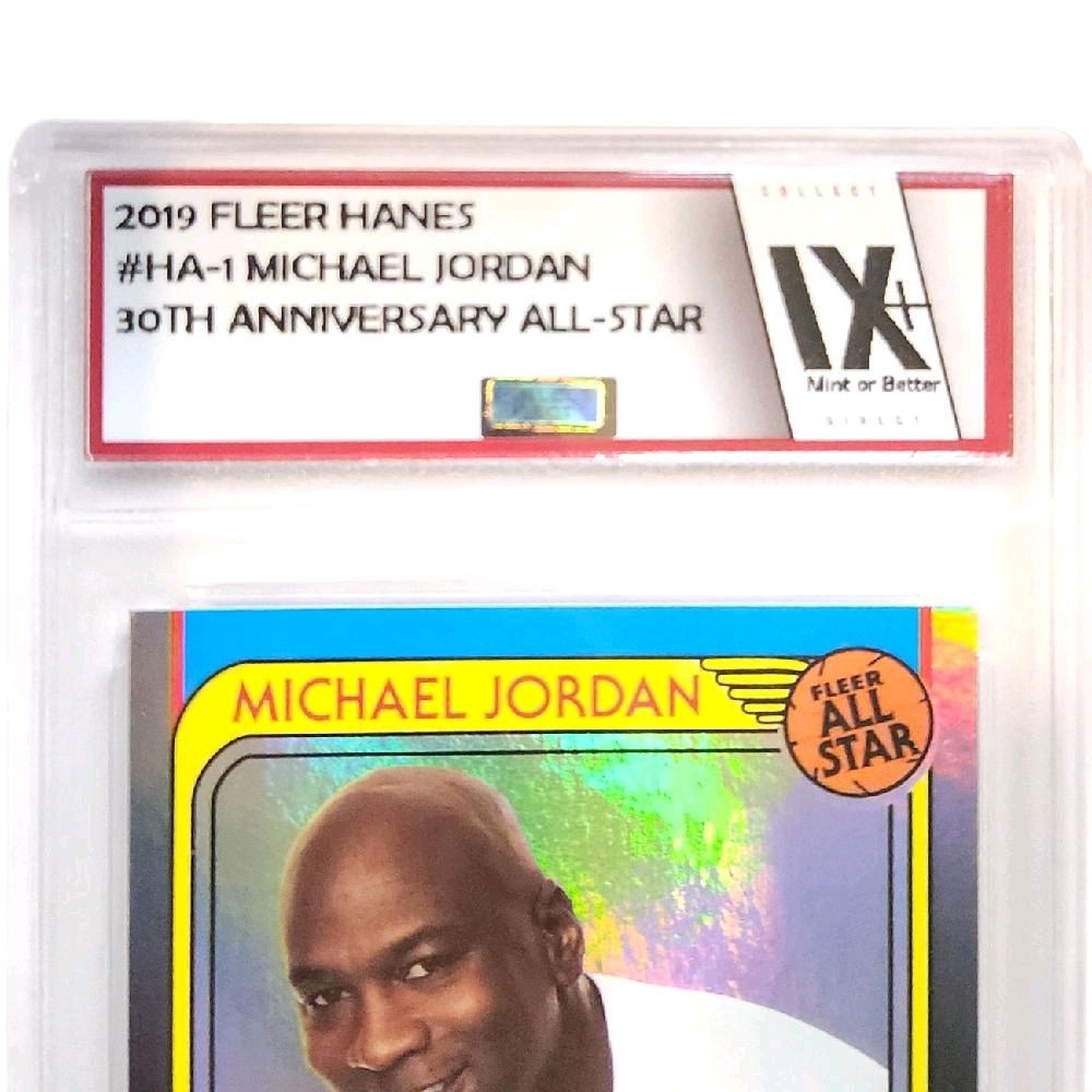 Michael Jordan (Rare Find!)- 2018-19 Fleer Hanes Michael Jordan 30th Anniversary #HA-1 All-Star Foil E1 Card