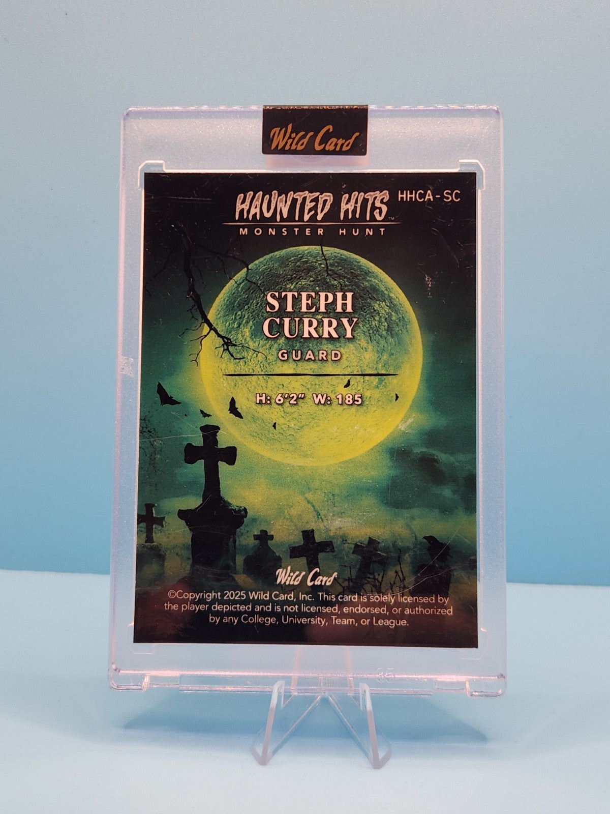 Stephen Curry 2025 Wild Cards "Haunted Hits" SP Monster Hunt Pink Prizm Village 1/2 Card