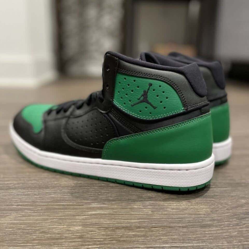 Men's Nike Jordan Access  Black/Aloe Verde-White