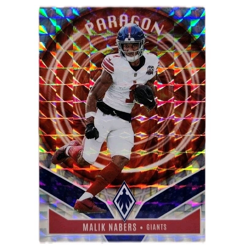 Malik Nabers New York Giants - 2025 Panini Phoenix Paragon Pyramid Card