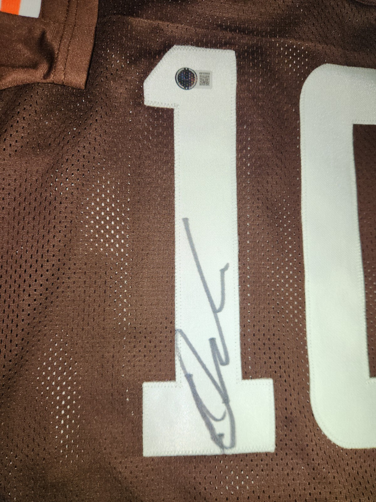 Quinshon Judkins Cleveland Browns Autographed / Signed Pro Style Fully Stitched Custom Jersey (JSA)
