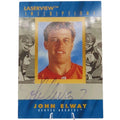 John Elway Denver Broncos - 1996 Pinnacle "Laserview Autographs" Autographed & Inscribed to 1096 of 3100 Trading Card (Card Year to card number match)