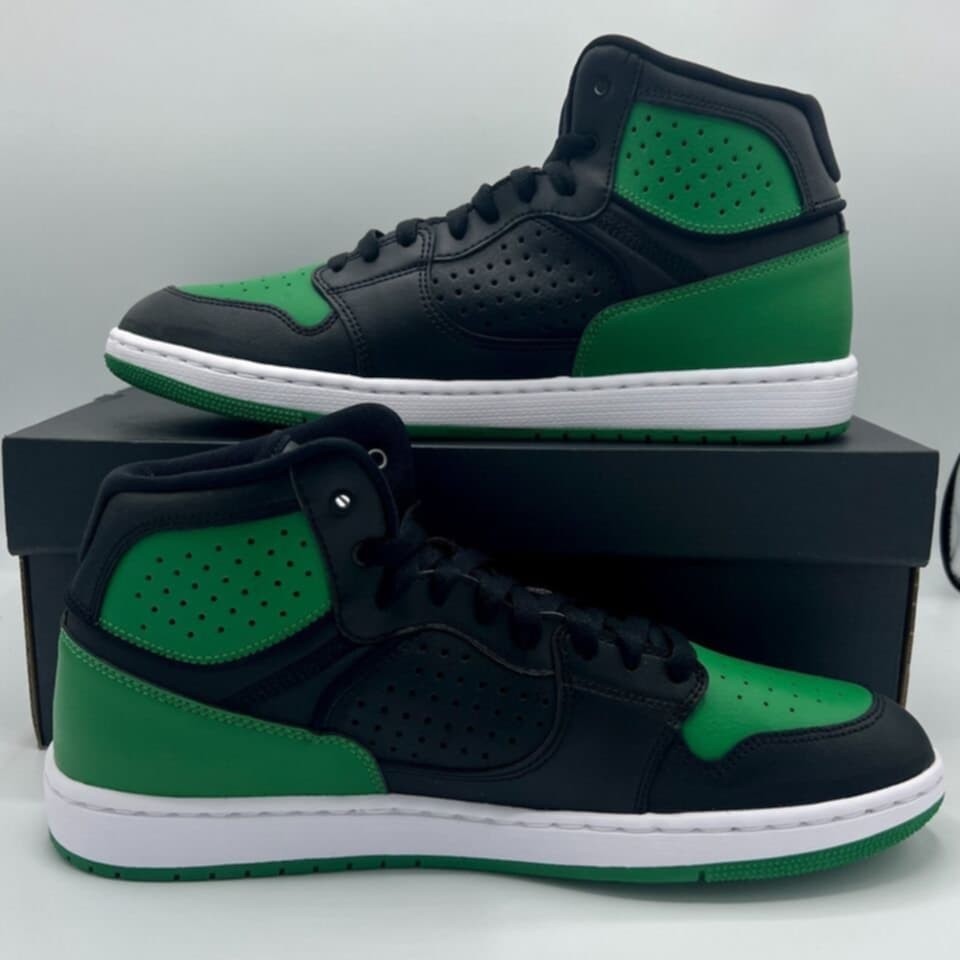 Men's Nike Jordan Access  Black/Aloe Verde-White