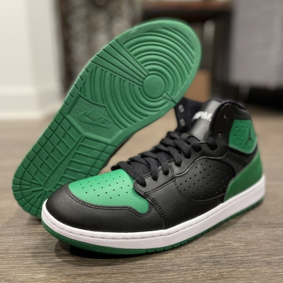 Men's Nike Jordan Access  Black/Aloe Verde-White