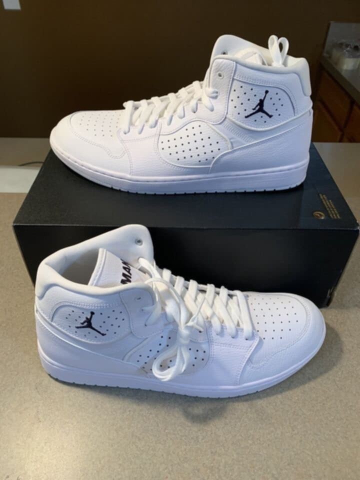 Men's Nike Jordan Access White Basketball Tennis Shoes