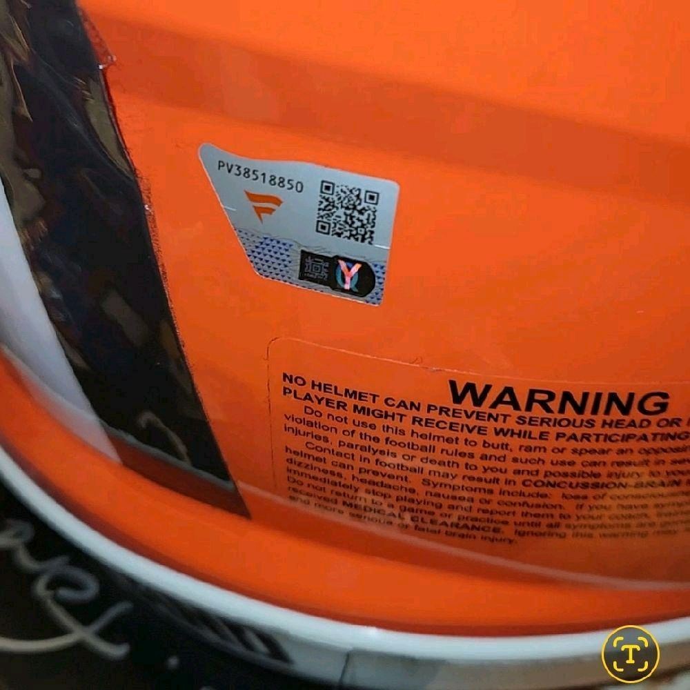 Myles Garrett All-Pro Defensive End Cleveland Browns Autographed Full-Size Authentic Riddell On-Field Speed Helmet (Fanatics Authenticated) - Not a low quality knockout Helmet!